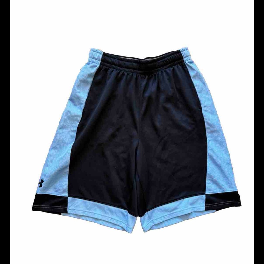 Under Armour Athletic Men’s Shorts Indigo/Blue Size L Pull On Drawstring Pockets